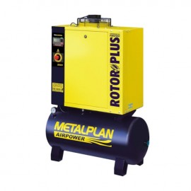 Compressor de Ar Parafuso 10HP 36,5 Ps 100L 9Bar Trifsico Metalplan