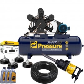 Compressor de Ar 60 Ps 425L 15HP 175 PSI 220/380V - Trifsico Pressure