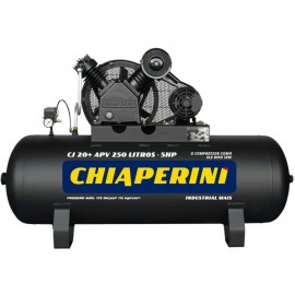 Compressor de Ar 20 Ps 250L 5HP 175 PSI 220/380V - Trifsico Chiaperini