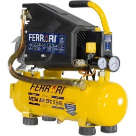 Compressor Ar Direto Mega Air 1,0HP CFC 5,5/6L 127V FERRARI - 110V