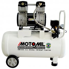 Motocompressor de Ar Isento de leo 8 Ps/min 50L 2HP Motomil